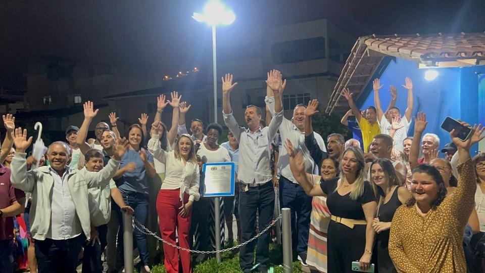 Governo do ES inaugura praça em Atílio Vivácqua com recursos do Fundo Cidades