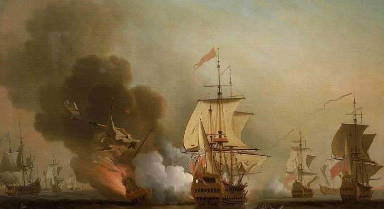 Três países e uma empresa disputam R$ 96 bilhões em riquezas de navio afundado há 300 anos