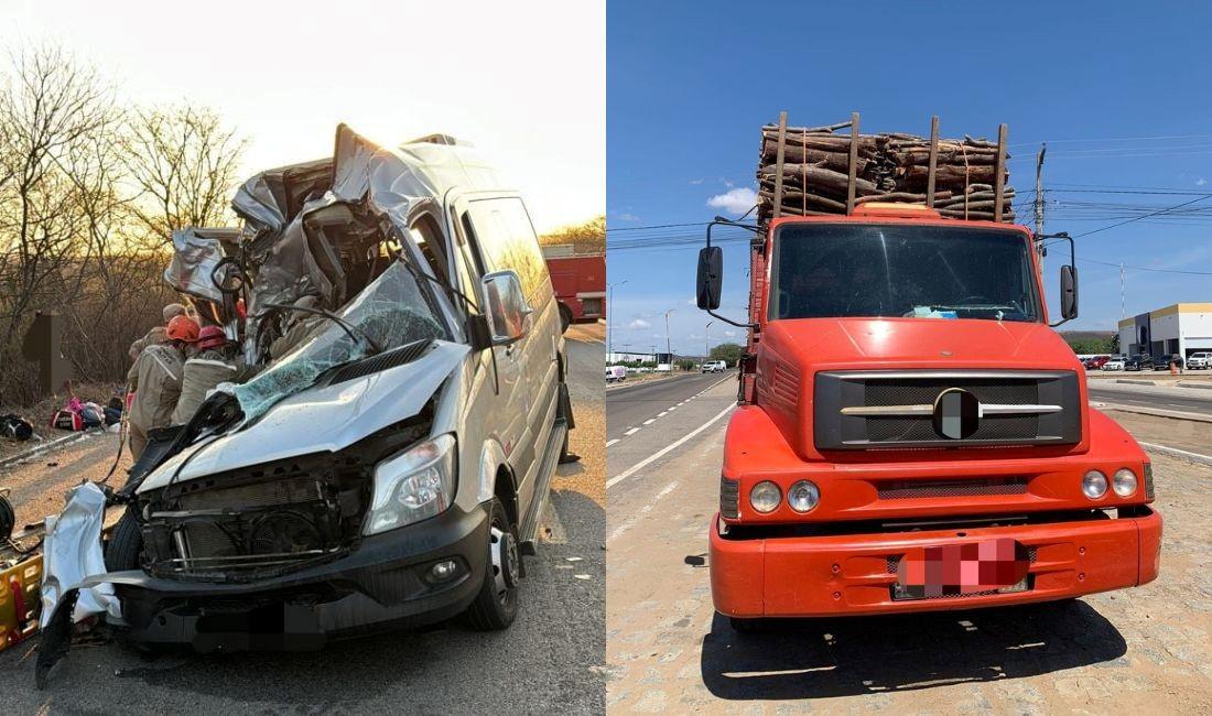 Grave acidente entre van e caminhão na BR-316 deixa 7 mortos da mesma família que voltavam de velório