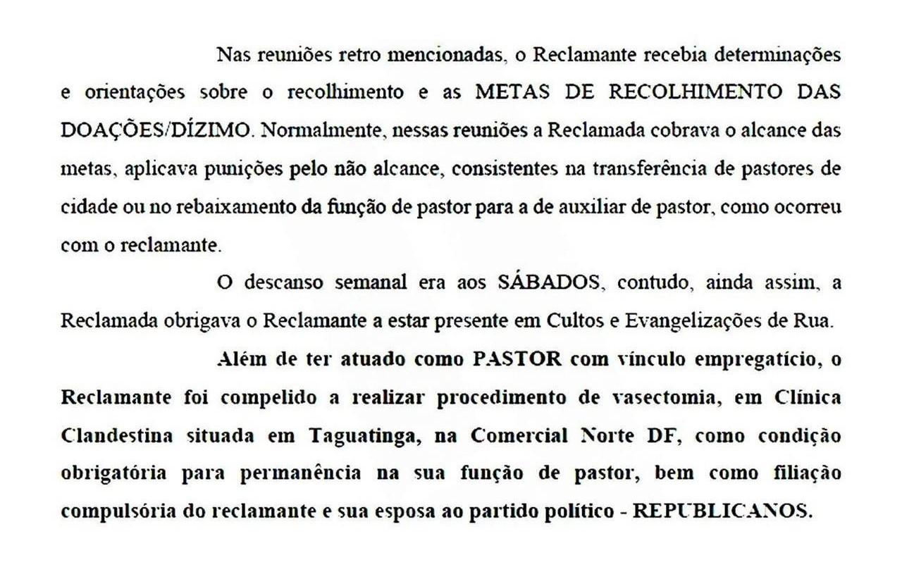 Assédio, perseguição e vasectomia: pastores vão à Justiça contra a Igreja Universal