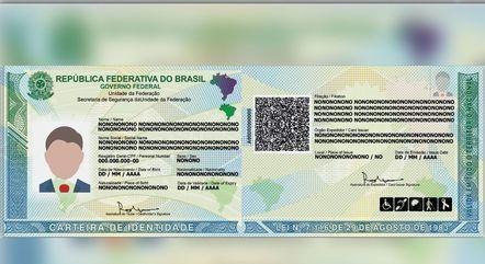 Nova carteira de identidade deve ser emitida em todo o país a partir da próxima quinta-feira (11)