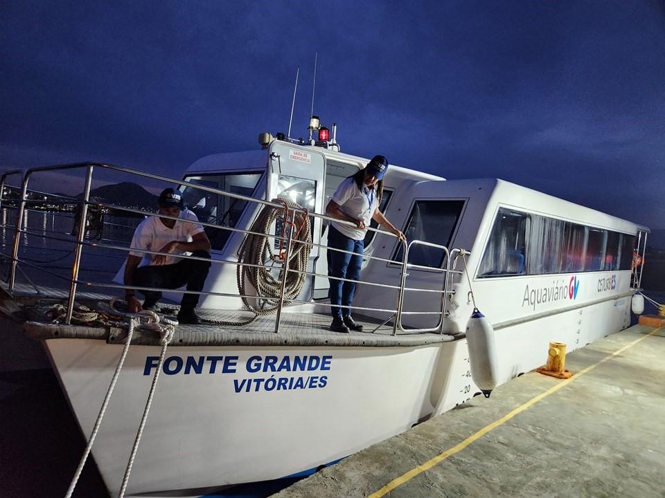 Aquaviário em Vitória no ES terá viagens noturnas a partir da próxima segunda-feira (15)