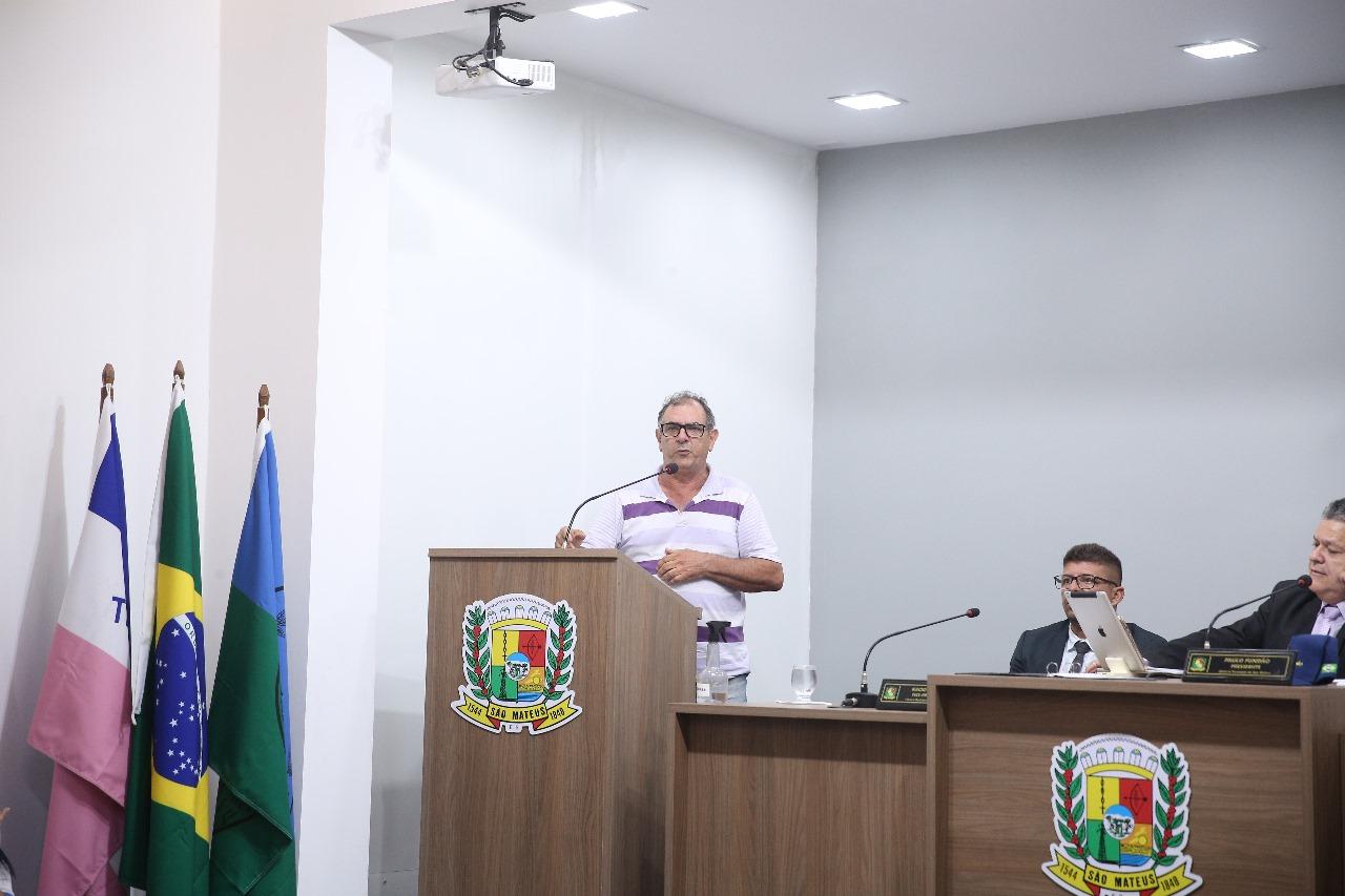 Na Tribuna Livre da Câmara, ruralista pede apoio para prevenir invasões de terra em São Mateus, ES