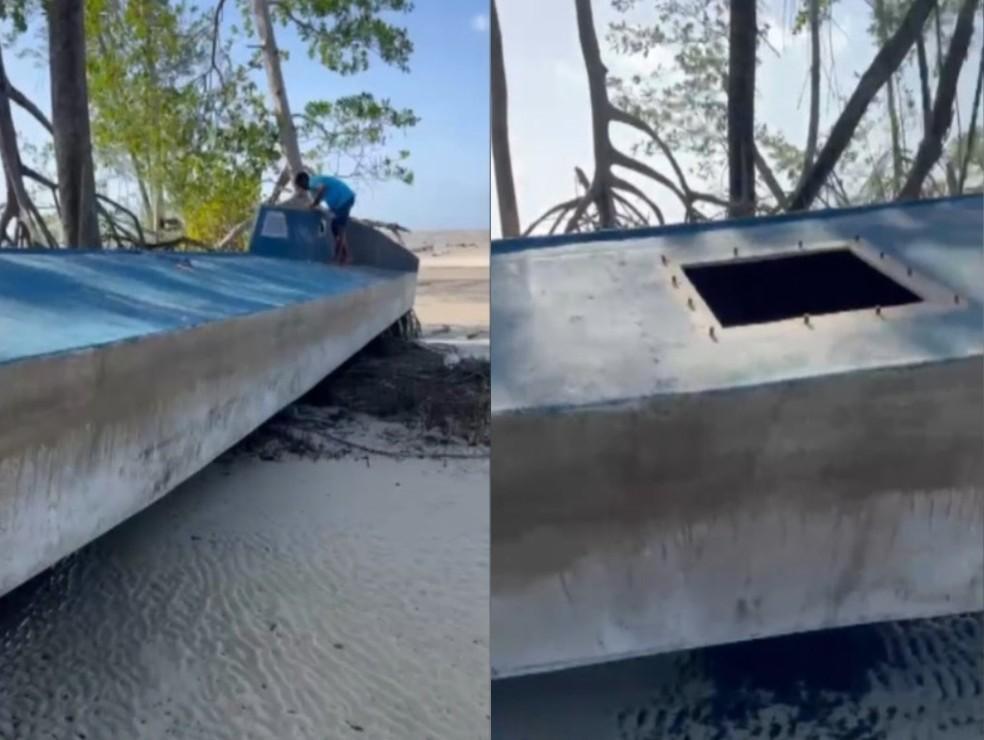 Submarino é encontrado por pescadores em praia no nordeste do Pará