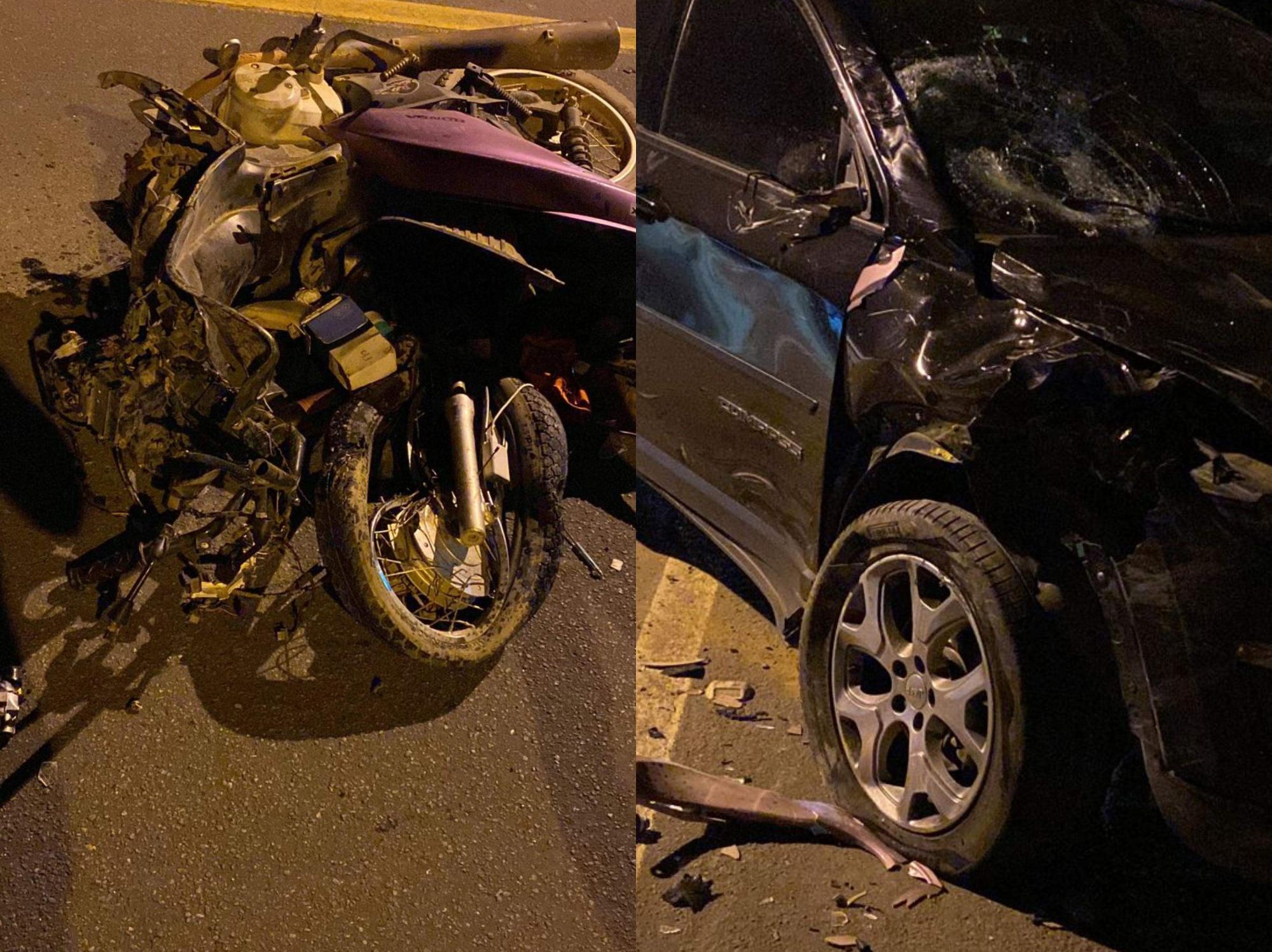 Motociclista morre e moto fica destruída em acidente em São Mateus, no ES