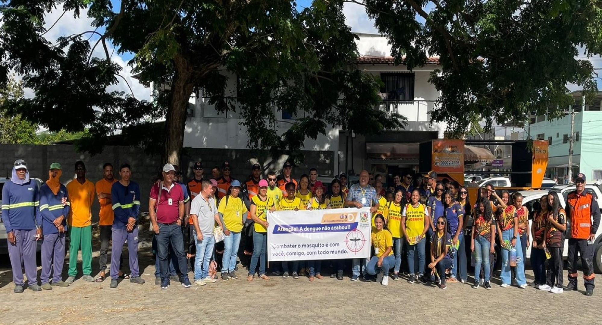 Prefeitura realiza ações extraordinárias de conscientização em várias regiões de São Mateus, ES: “Todos contra a dengue”