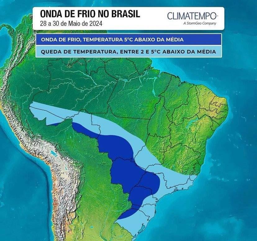 Onda de frio deve derrubar temperaturas no fim do mês no ES