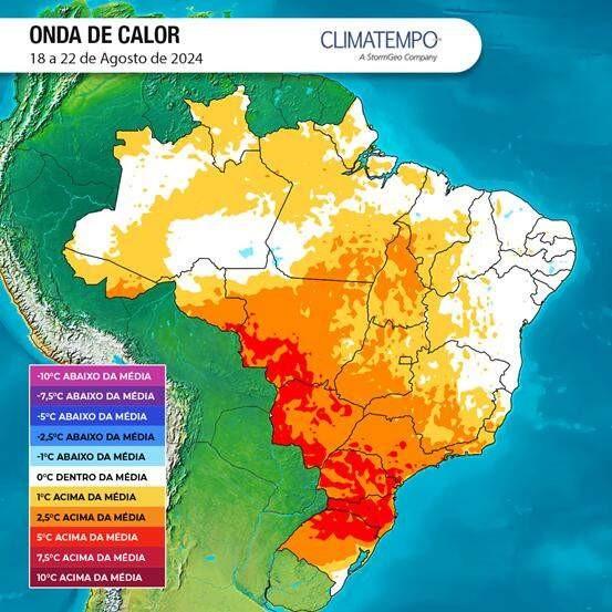 Pausa no frio: onda de calor deve chegar ao ES no domingo (18)