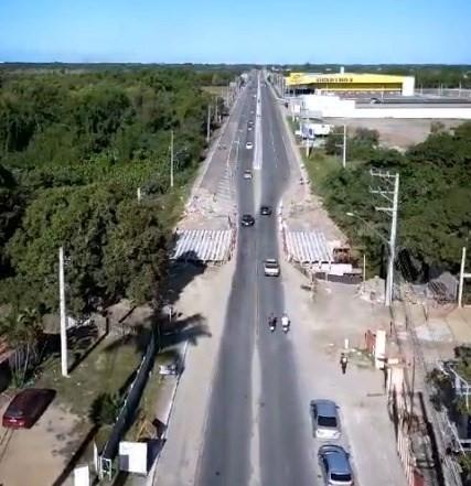 Ponte da Pedra D’água recebe vigas de concreto em Guriri, em São Mateus, ES