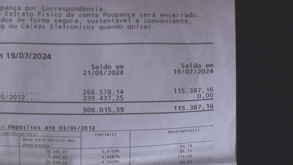 Casal perde mais de R$ 500 mil depositados na poupança