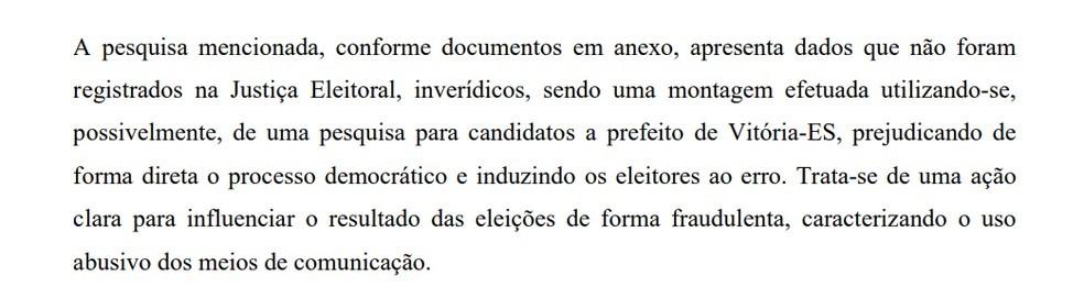 Justiça aceita denúncia do MP que pede cassação de prefeito eleito no ES por uso de pesquisa fraudulenta no dia da votação