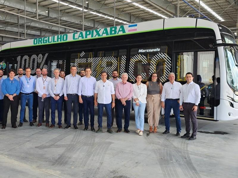 Governo do Estado e Marcopolo apresentam primeiro ônibus elétrico produzido no Espírito Santo