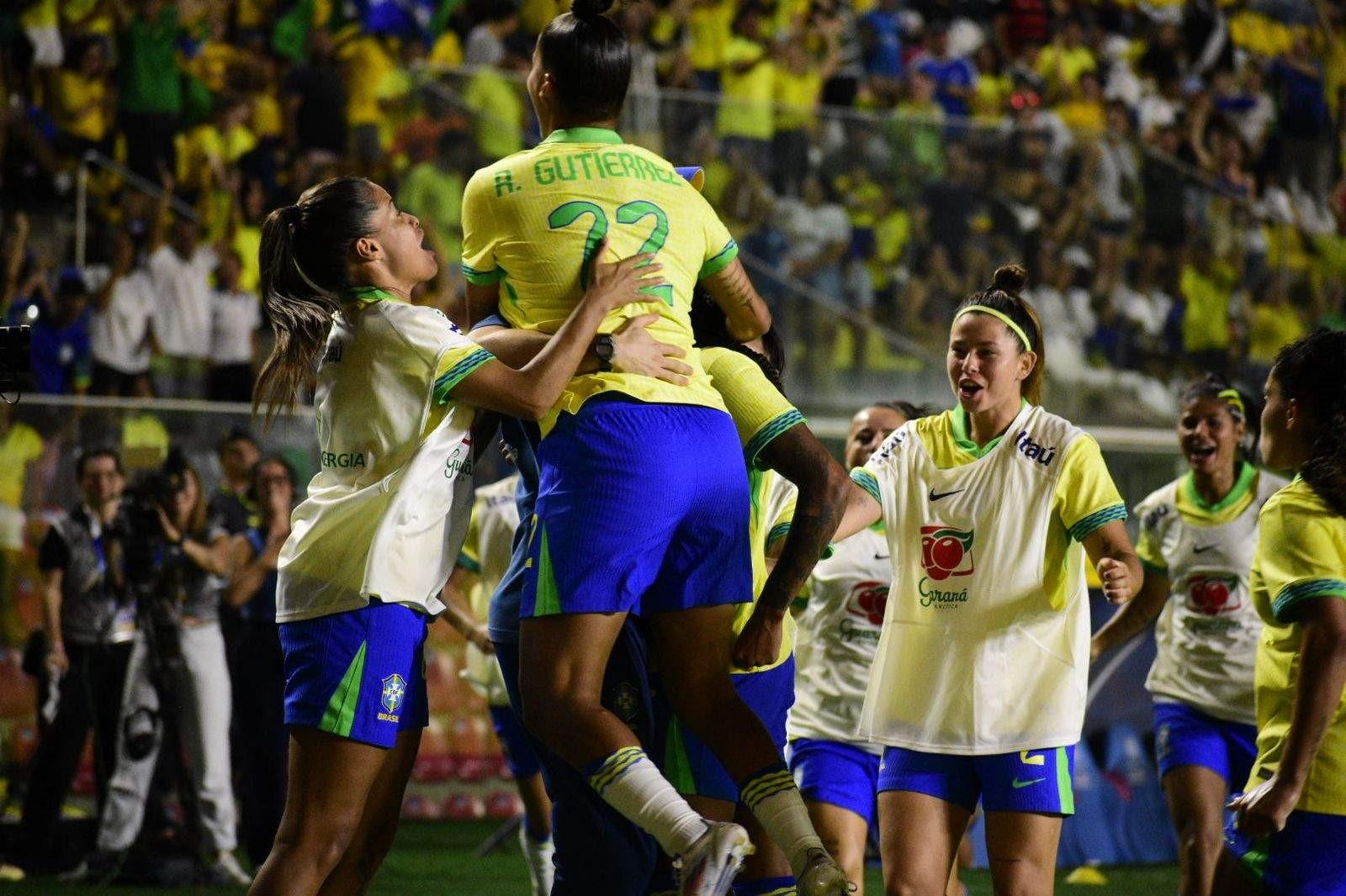 Meninas da seleção empatam com a Colômbia no Kleber Andrade