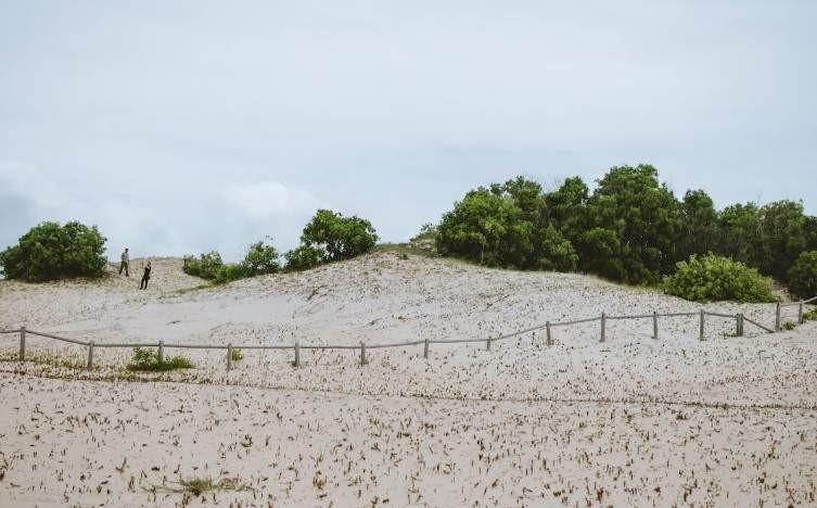 Como o governo do ES quer recuperar vila soterrada por dunas em Itaúnas, em Conceição da Barra