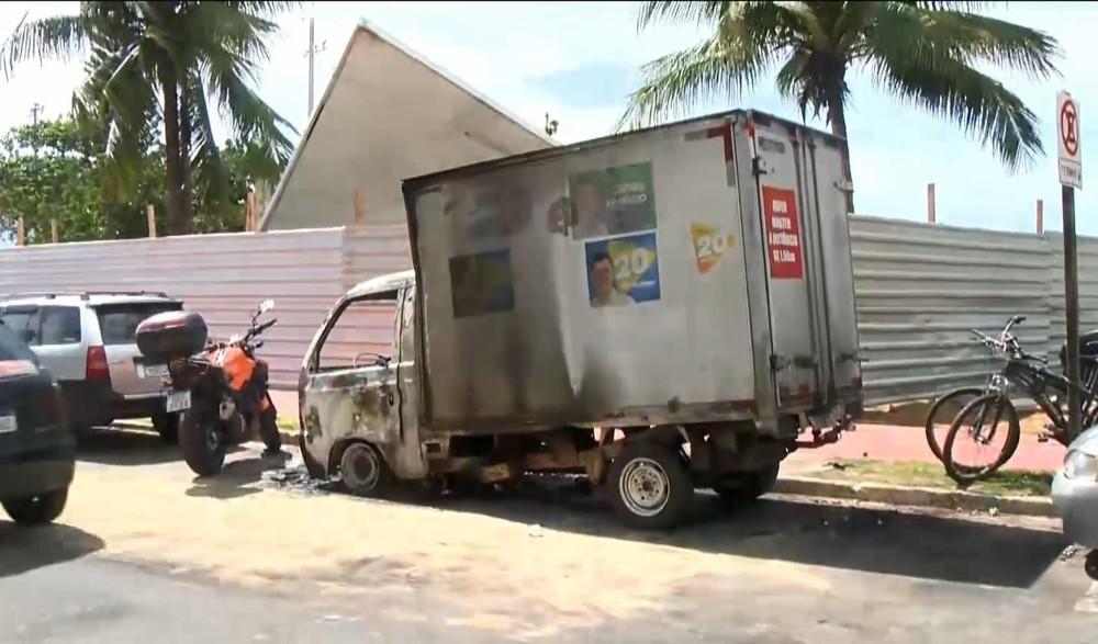 Mulher é presa por incendiar caminhão da ex-companheira, no ES