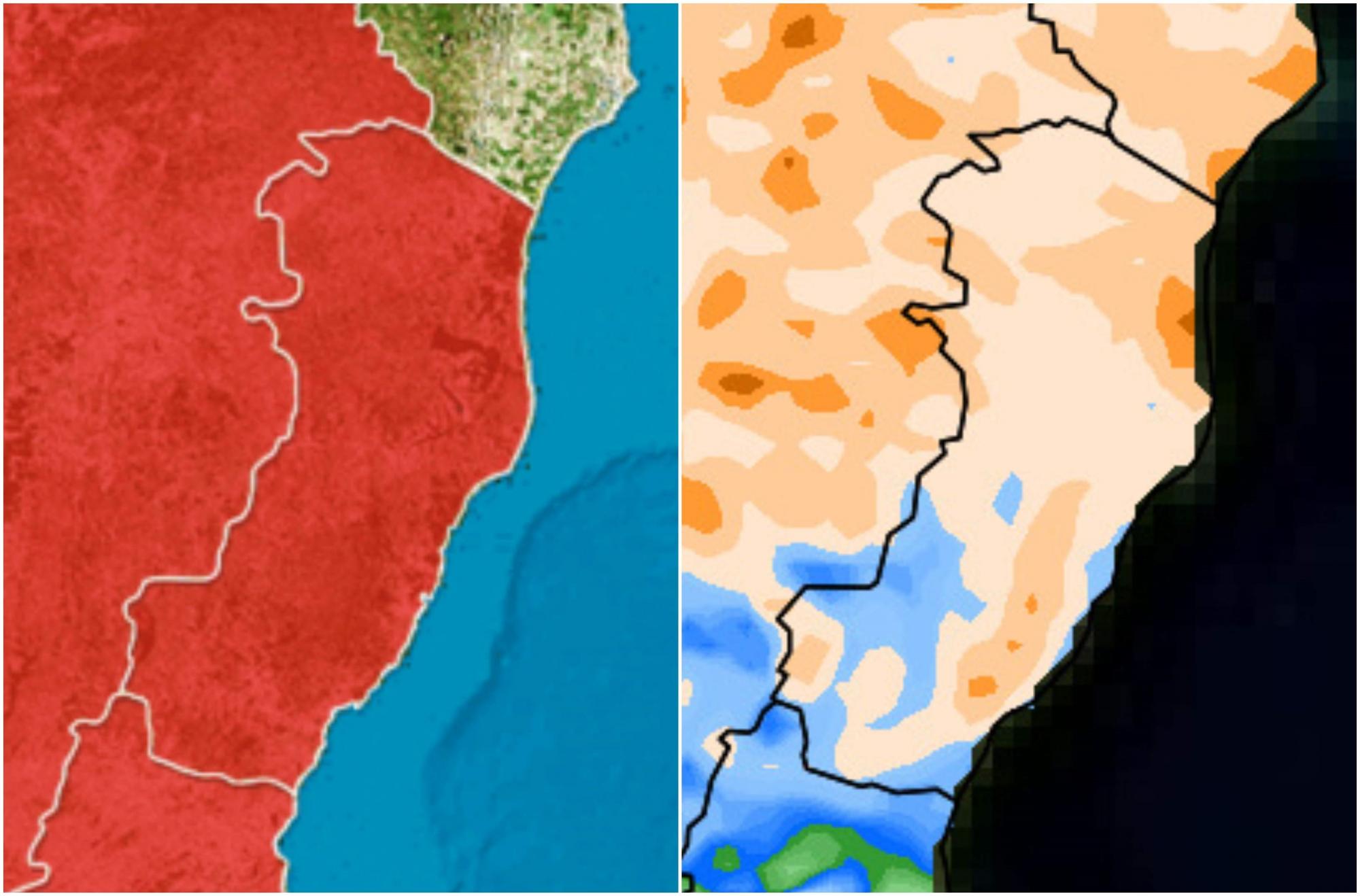 Frente fria deixa ES em alerta para temporais no fim de semana; veja previsão