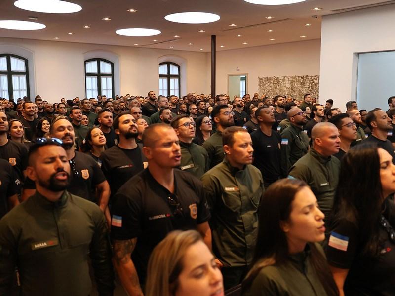 Solenidade marca o ingresso de 333 novos policiais penais no sistema prisional do ES
