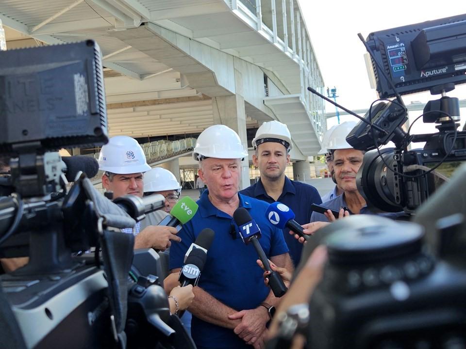 Governador do ES, Renato Casagrande, realiza visita técnica às obras do Cais das Artes