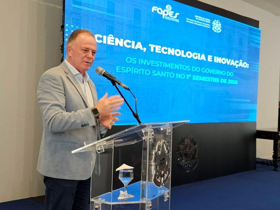 Governo do Espírito Santo investe mais de R$ 200 milhões em CT&I no 1ª semestre de 2025