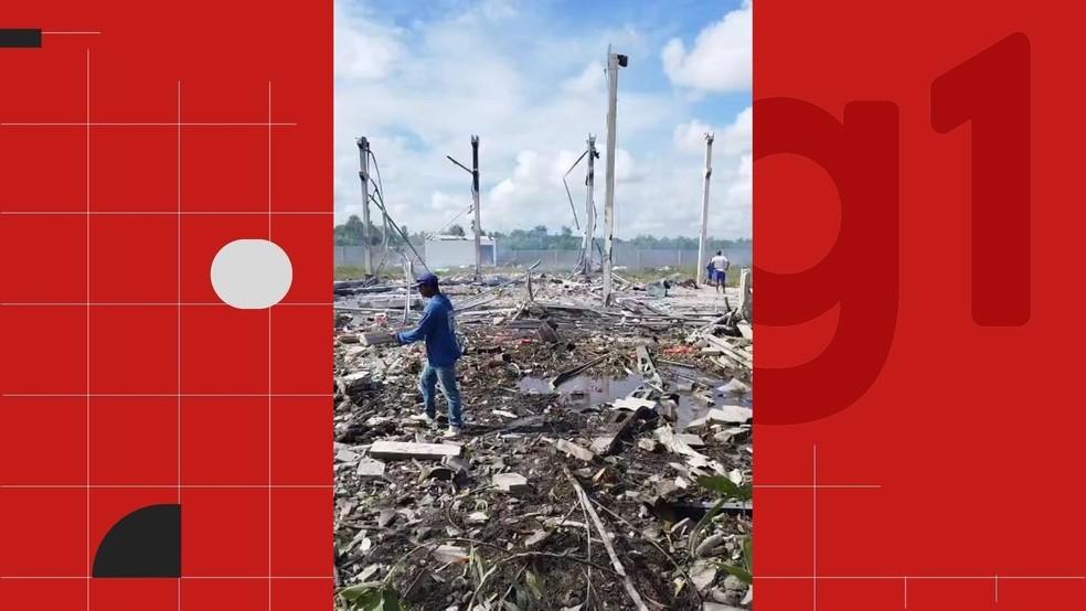 Explosão em fábrica deixa uma pessoa morta e outra ferida, em São Mateus, no ES
