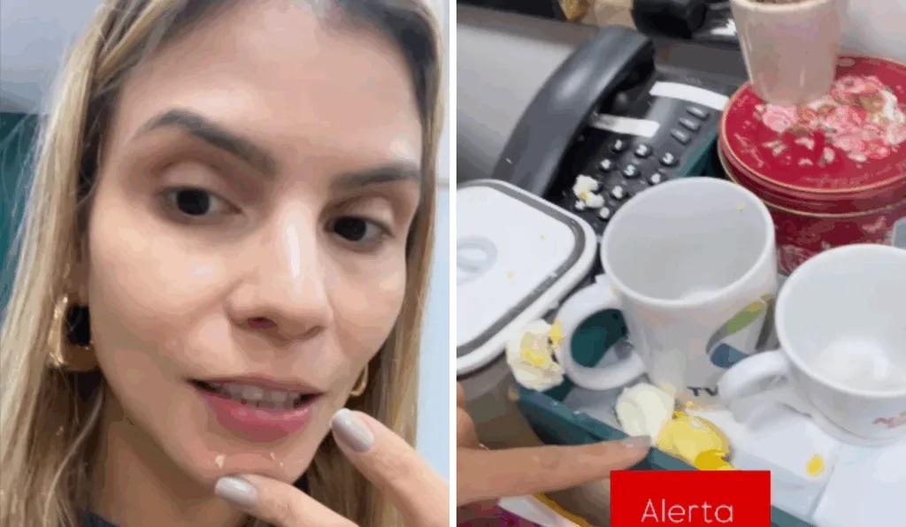 Ovo cozido aquecido no micro-ondas explode na boca de apresentadora de TV no ES
