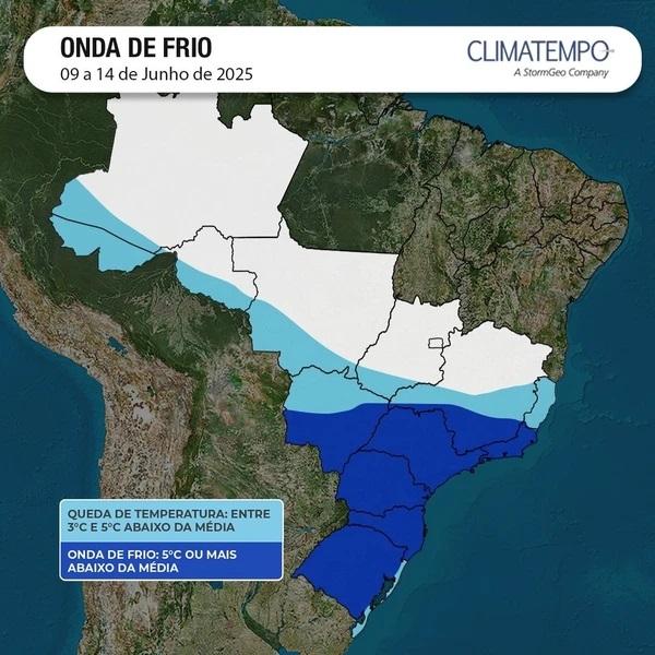 Ar polar: ES pode ter queda de temperatura entre 3ºC e 5ºC com onda de frio