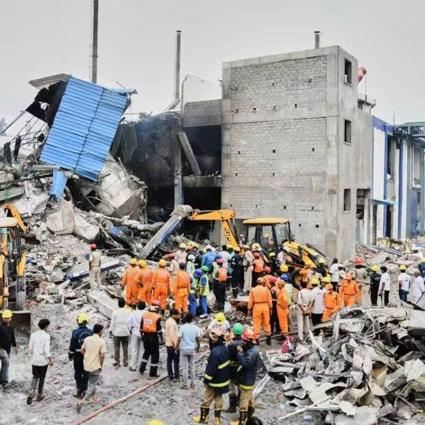 Explosão em fábrica farmacêutica deixa dezenas de mortos e feridos