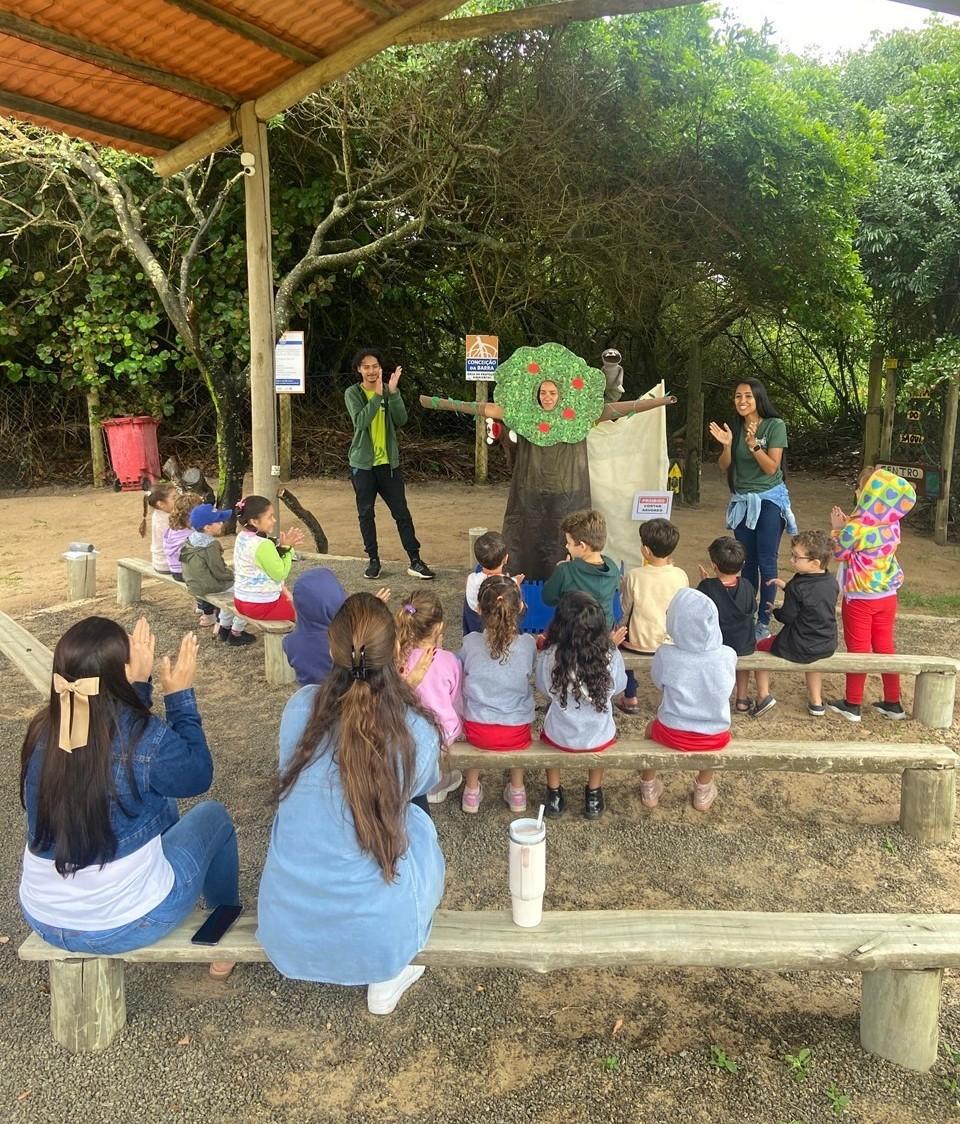 Iema realiza atividade de educação ambiental voltada para turmas da Educação Infantil na APA de Conceição da Barra