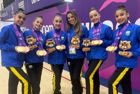 Ginasta Amanda Manente conquista três medalhas nos Jogos Pan-Americanos Júnior