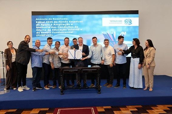 Casagrande anuncia resultado do FUNPAES com investimento histórico de R$ 485 milhões