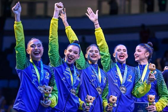 Brasil conquista duas medalhas inéditas no Mundial de Ginástica Rítmica; o melhor resultado do país na história da competição