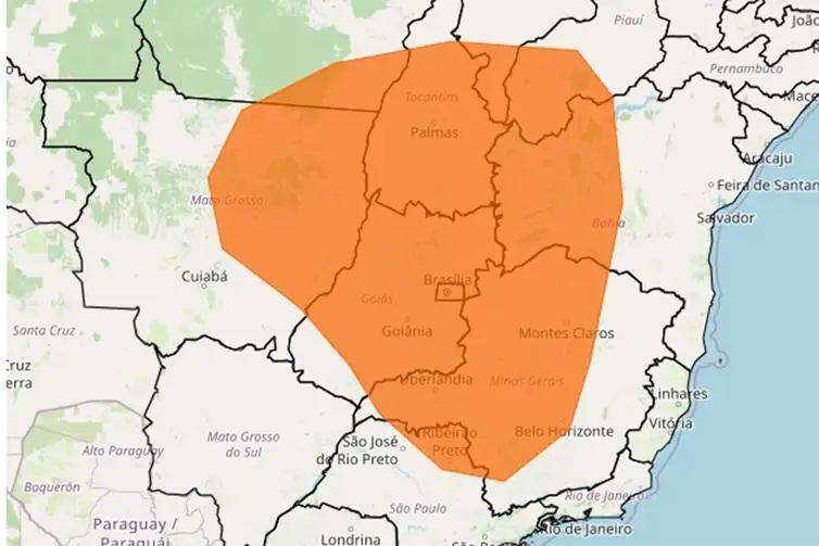 Inmet emite alertas vermelho e laranja para baixa umidade do ar