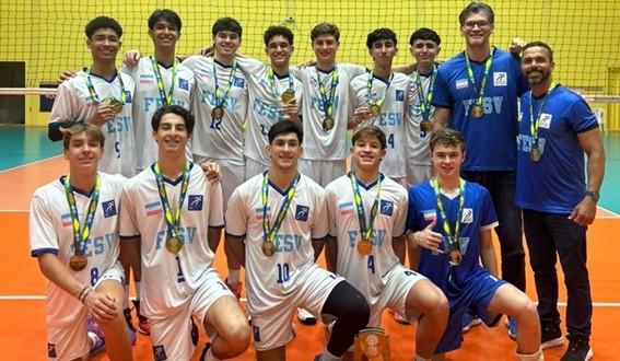 Seleção do Espírito Santo conquista título brasileiro sub-16 de vôlei