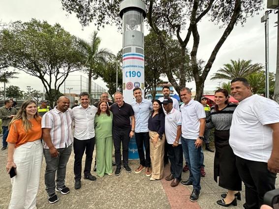 Governo do Espírito Santo inaugura Totem de Segurança em Novo Horizonte, na Serra