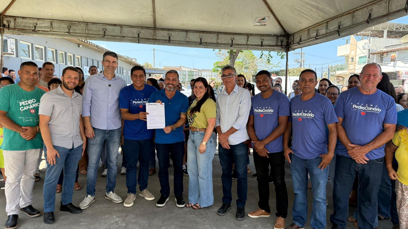 Prefeito Kleilson recebe secretário estadual de Saúde para assinatura de ordem de serviço e inaugurações em Pedro Canário, ES