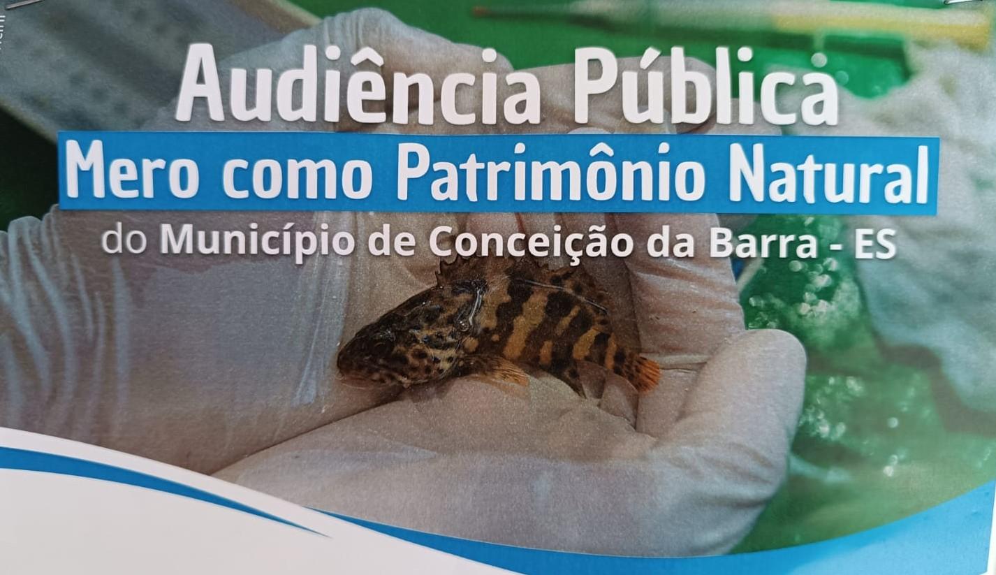 Câmara Municipal sedia Audiência Pública sobre reconhecimento do peixe Mero como Patrimônio Natural do Município de Conceição da Barra, no ES, nesta quinta-feira (25)