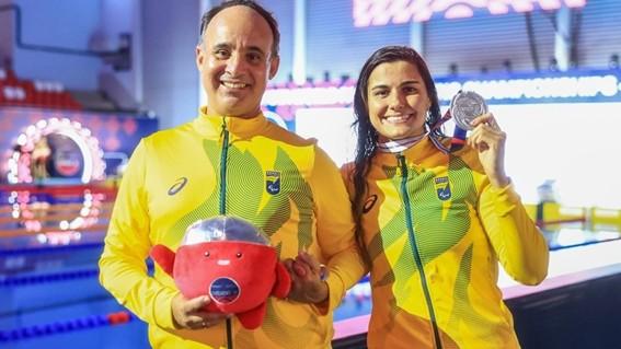 Mari Gesteira conquista prata no Mundial de Natação Paralímpica em Singapura