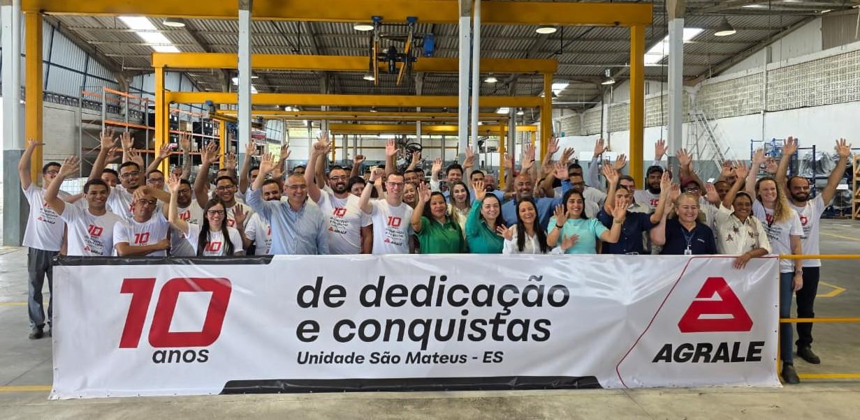 Prefeitura parabeniza a Agrale pelos 10 anos de atuação no município de São Mateus, ES