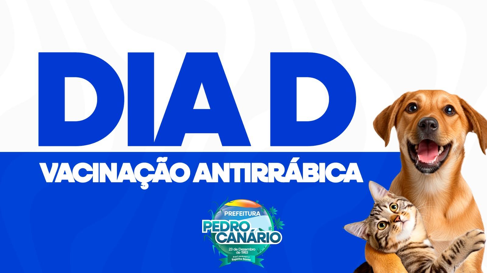 Cães e Gatos serão vacinados contra a raiva no município de Pedro Canário, ES