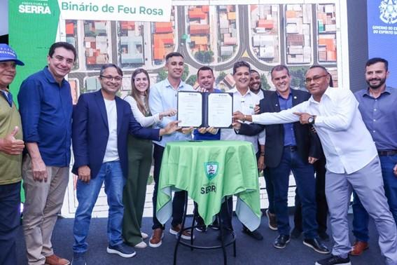 Vice-governador do Espírito Santo, Ricardo Ferraço, autoriza obras do Binário de Feu Rosa, na Serra
