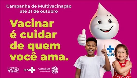 Campanha de Multivacinação para crianças e adolescentes tem início nesta segunda-feira (6)
