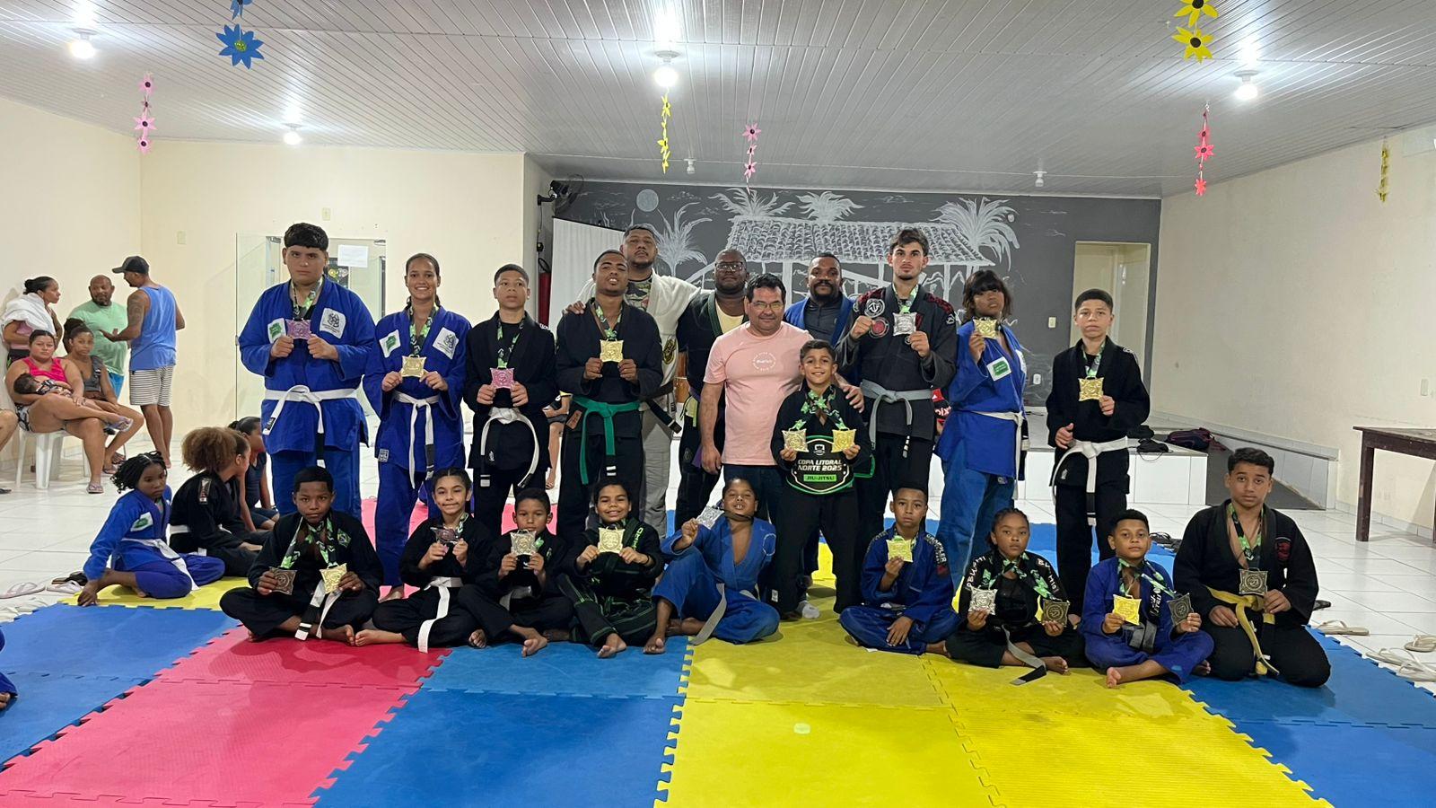 Projeto “Campeões do Futuro” conquista cinturão e 20 medalhas na 5ª Copa Litoral Norte