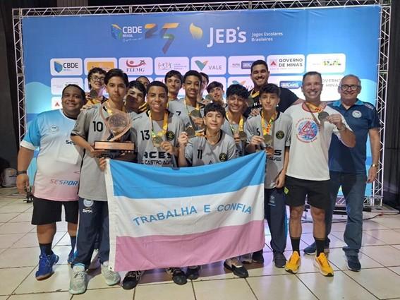 Espírito Santo encerra participação nos Jogos Escolares Brasileiros com 60 medalhas