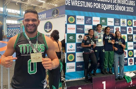 Atletas do Espírito Santo encerram temporada com títulos brasileiros de Wrestling