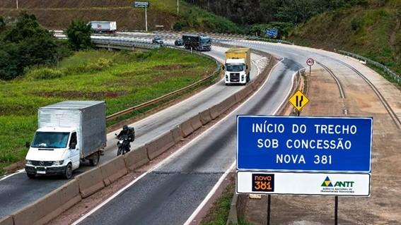 Concessionária inicia estudos para ampliar capacidade de 82 km da BR-381 em MG