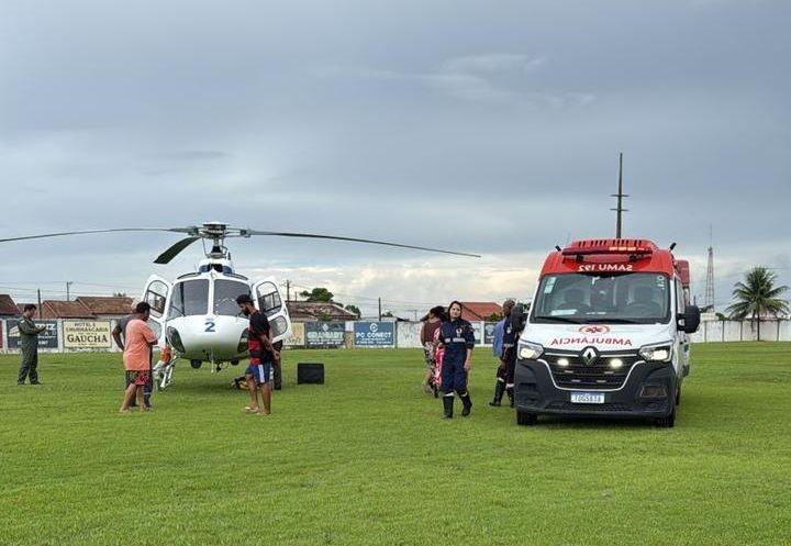 Helicóptero do NOTAER realiza primeiro atendimento aeromédico em Pedro Canário, no ES