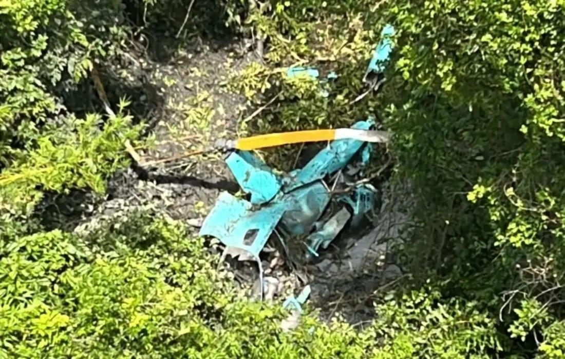 Queda de helicóptero em área de mata em Guaratiba deixa três mortos no Rio de Janeiro