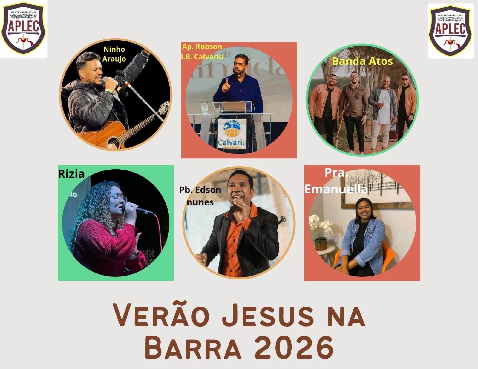 “Verão Jesus na Barra” reúne grandes nomes da música gospel nos dias 20 e 21 em Conceição da Barra, ES
