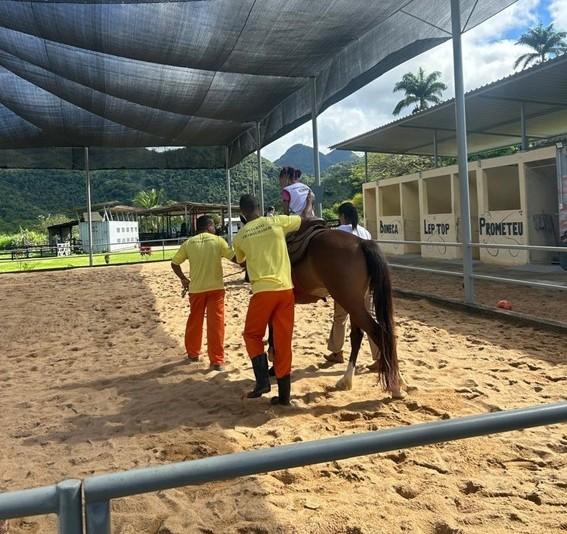 Penitenciária Agrícola do Espírito Santo retoma projeto de equoterapia após recesso