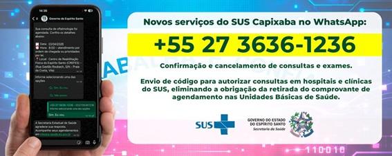 Novos serviços digitais da saúde no Espírito Santo vão permitir cancelar consultas e exames pelo celular